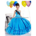 Free shipping new one shoulder appliqued beaded ball gown royal flower girl dresses CWFaf4433